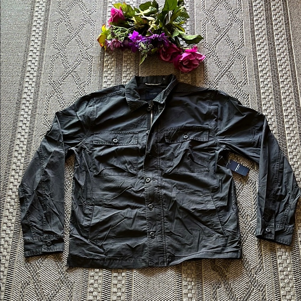 Lucky Brand Black Lightweight Motorcycle Jacket Size Medium